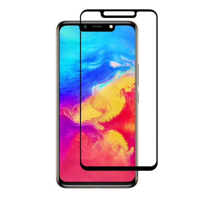 Infinix Hot 7 Glass 3D Tempered Screen Protector Grand Shieldz by Margoun - Black Edge