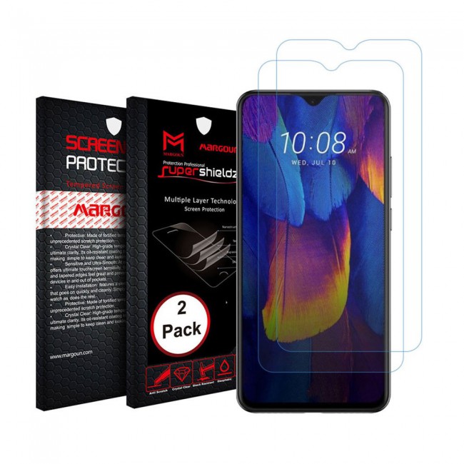 Infinix Hot 8 Tempered Screen Protector Super Shieldz by Margoun - 2-Pack Clear