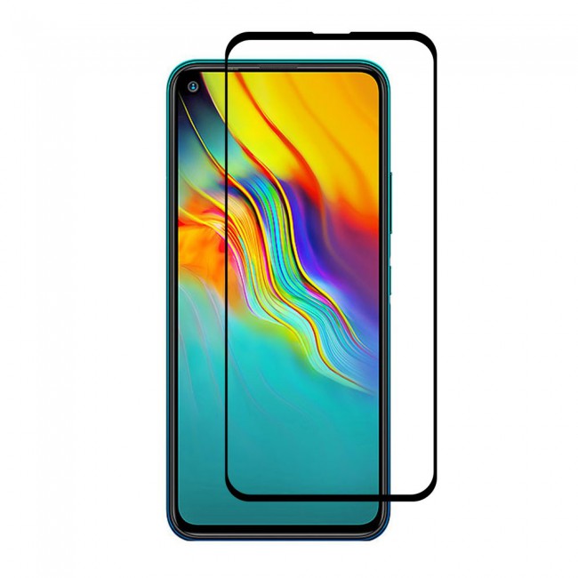 Infinix Hot 9 Glass 3D Tempered Screen Protector Grand Shieldz by Margoun - Black Edge