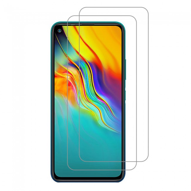 Infinix Hot 9 Tempered Screen Protector Max Shieldz by Margoun 2-Pack - Clear