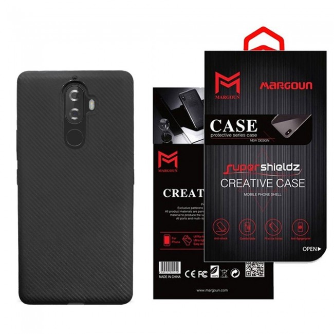 Lenovo K8 Note Case Cover Carbon Fiber Design - Black
