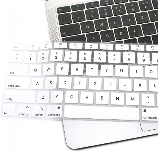 Margoun MacBook Air 13.3 inch A1932 A2179 Keyboard Protector Skin - White