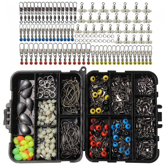 Margoun 251 Pcs Fishing Tackle Kit Fishing Equipment Box