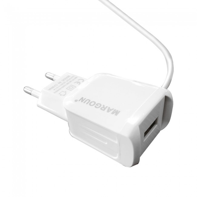 Margoun 2.1A Micro USB Wall Charger with Lightning Cable for Apple ipad Air 2 , ipad 9.7 , ipad 12.9 – White – MG02