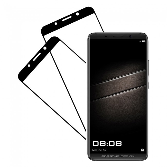 Margoun 2-Pack 3D Tempered Glass Screen Protector for Huawei Mate 10 Porsche Design - Black