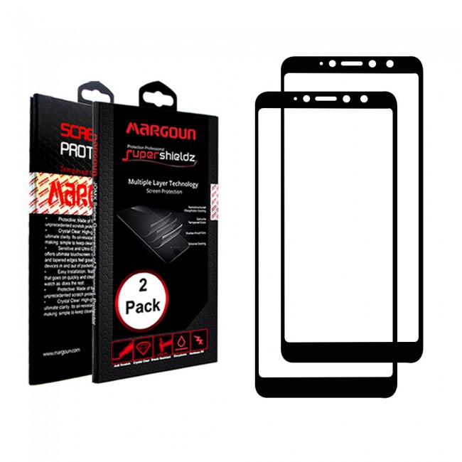 Margoun 2-Pack 5D Tempered Glass Screen Protector for Xiaomi Redmi S2 / Redmi Y2