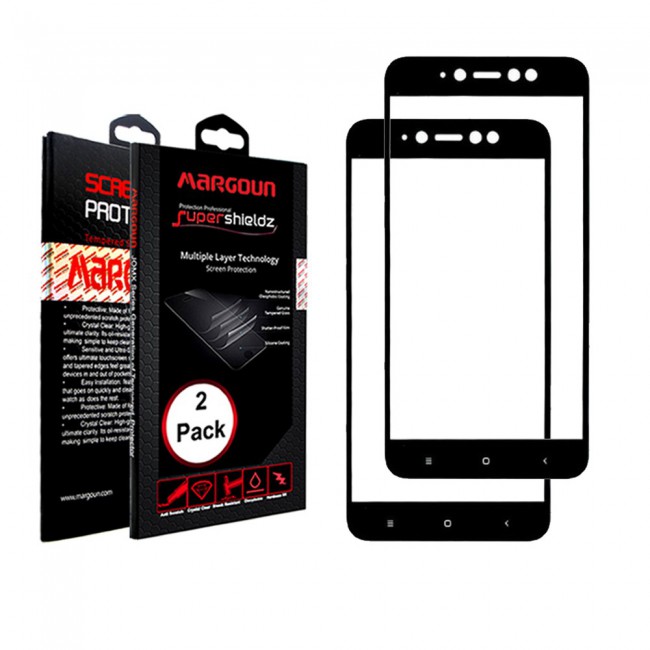 Margoun 2-Pack 5D Tempered Glass Screen Protector for Xiaomi Redmi Y1 / Redmi Note 5a