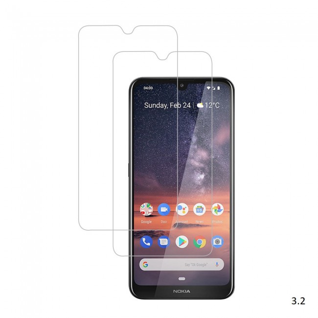 Margoun 2-Pack Tempered Glass Screen Protector for Nokia Phones ( 1 Plus , 3.2 , 4.2 , 210 , 9 Pureview )