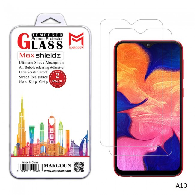 Margoun 2-Pack Tempered Glass Screen Protector for Samsung Galaxy A Series ( A70 , A10 , A30 , A50 , A6s , A8s )