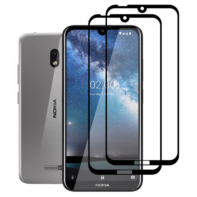 Margoun 2-Pack 3D Tempered Glass Screen Protector for Nokia 2.2