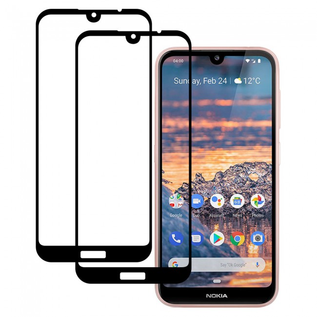 Margoun 2-Pack 3D Tempered Glass Screen Protector for Nokia 4.2