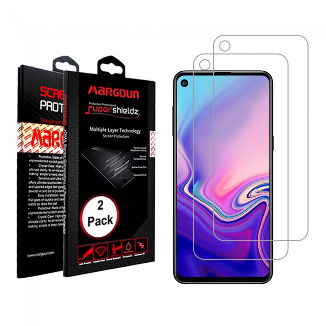Margoun 2-Pack Tempered Glass Screen Protector for Samsung Galaxy A8s