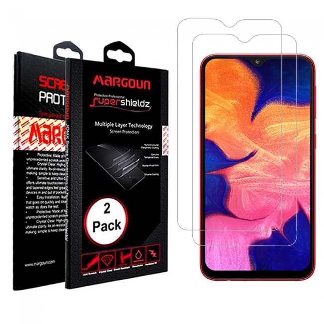 Margoun 2-Pack Tempered Glass Screen Protector for Samsung Galaxy A10