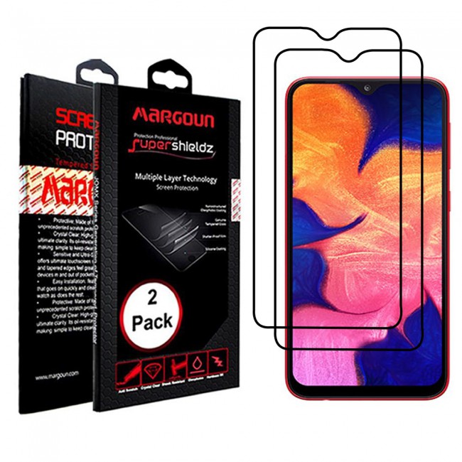 Margoun 2-Pack 3D Tempered Glass Screen Protector for Samsung Galaxy A10