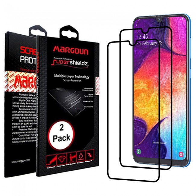 Margoun 2-Pack 3D Tempered Glass Screen Protector for Samsung Galaxy A50