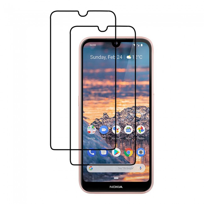 Margoun 2-Pack 3D Tempered Glass Screen Protector for Nokia 4.2