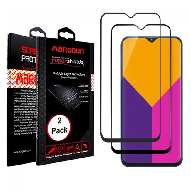 Margoun 2-Pack 3D Tempered Glass Screen Protector for Samsung Galaxy M20