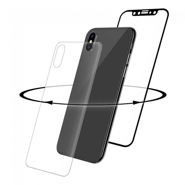 Margoun Back and 3D Front Tempered Glass Screen Protector for Apple iphone XS Max ( 6.5 inch)