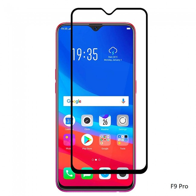 Margoun 3D Curved Tempered Glass Screen Protector for Oppo Phones ( F9 / F9 Pro , F9 Plus , A5 , A7 )