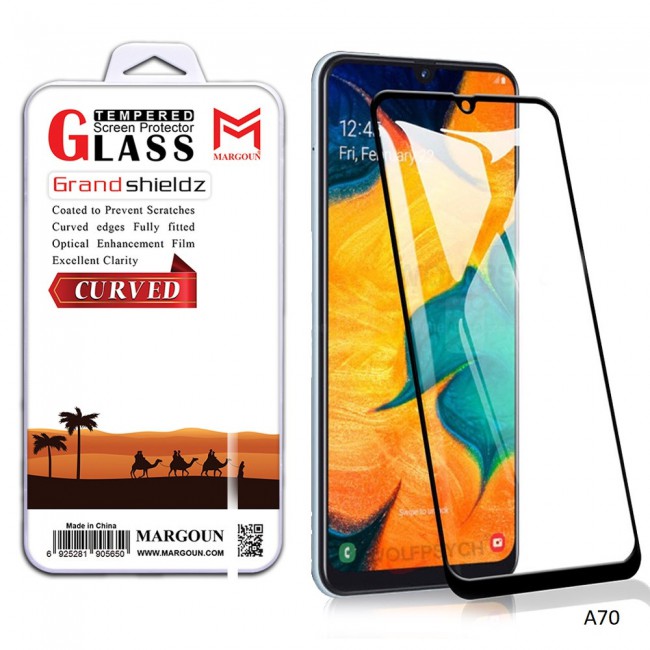 Margoun 3D Curved Tempered Glass Screen Protector for Samsung Galaxy A70 