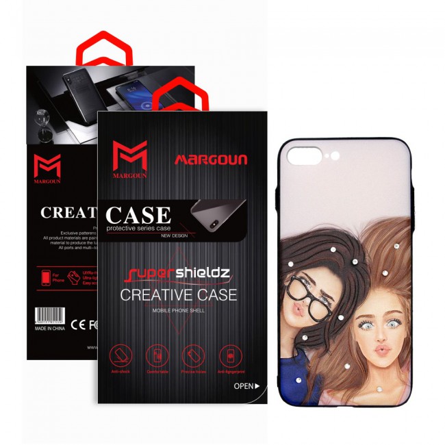 Margoun 3D Design Back Cover Case for Apple IPhone 7 Plus and 8 Plus