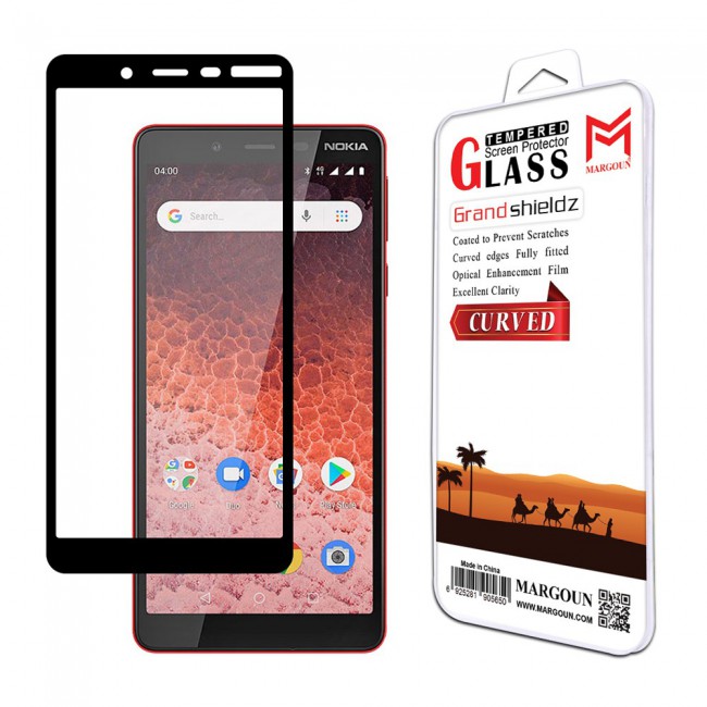 Margoun 3D Tempered Glass Screen Protector for Nokia 1 Plus
