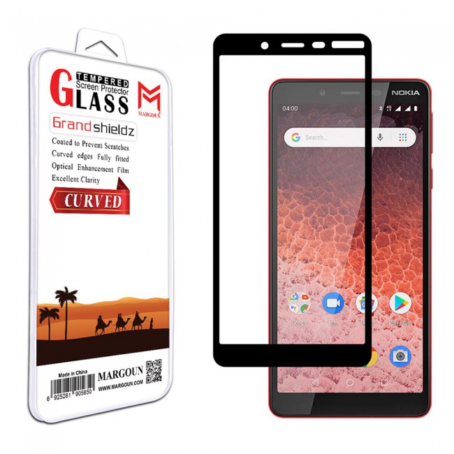 Margoun 3D Tempered Glass Screen Protector for Nokia 1 Plus