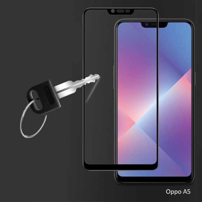 Margoun 3D Curved Tempered Glass Screen Protector for Oppo Phones ( F9 / F9 Pro , F9 Plus , A5 , A7 )