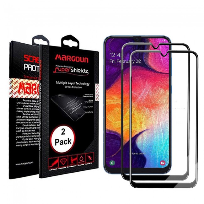 Margoun 2-Pack 3D Tempered Glass screen Protector for Samsung Galaxy A50s  (6.4 inch)
