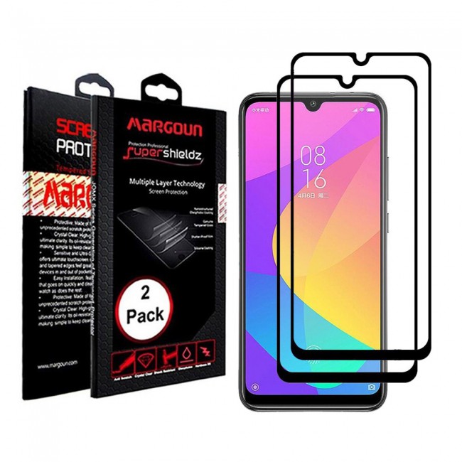 Margoun 2-pack 3D Tempered Glass screen Protector for Xiaomi Mi CC9e (6.01 inch)
