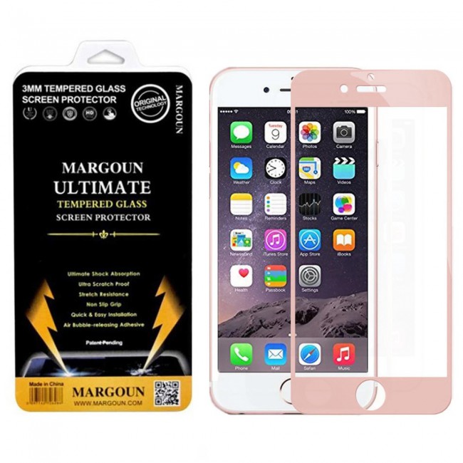 Margoun Screen Protector for Apple iphone 6/6s (4.7 inch ) - Gold , Rose Gold