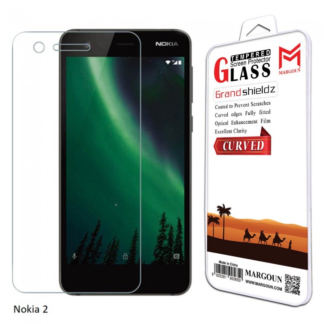 Margoun 5D Curved Tempered Glass Screen Protector for Nokia Phones ( 2 , 3 , 5 , 6 , 6 2018 , 7 Plus , 8 )