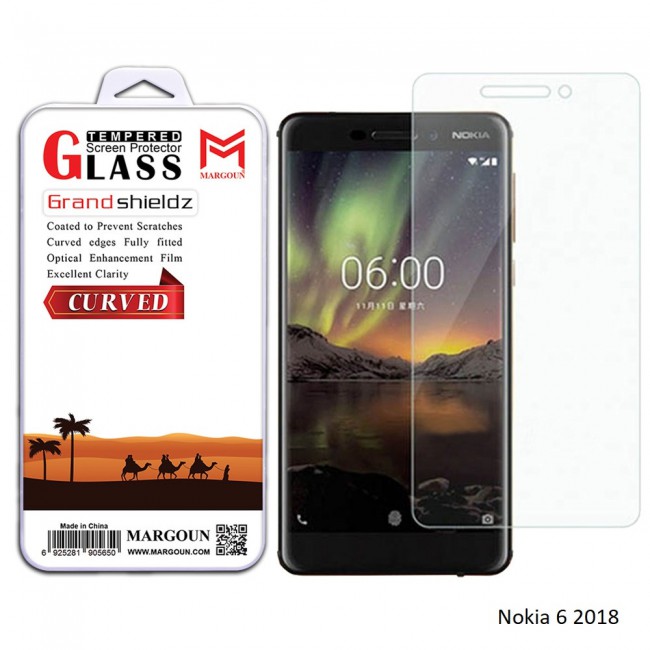 Margoun 5D Curved Tempered Glass Screen Protector for Nokia Phones ( 2 , 3 , 5 , 6 , 6 2018 , 7 Plus , 8 )