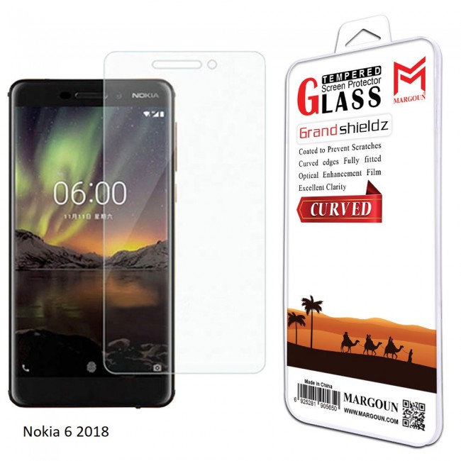 Margoun 5D Curved Tempered Glass Screen Protector for Nokia Phones ( 2 , 3 , 5 , 6 , 6 2018 , 7 Plus , 8 )