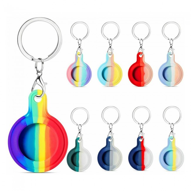 Margoun AirTag Silicone Key Ring for Apple AirTag - Multi10