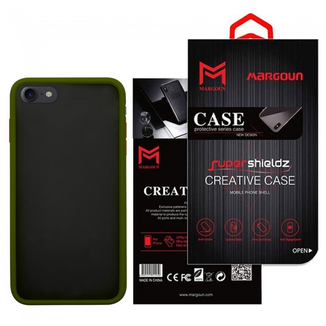 Margoun Anti-Shock TPU Case Cover for Apple iphone 8 (4.7 inch) - Black , White , Red , Blue , Green