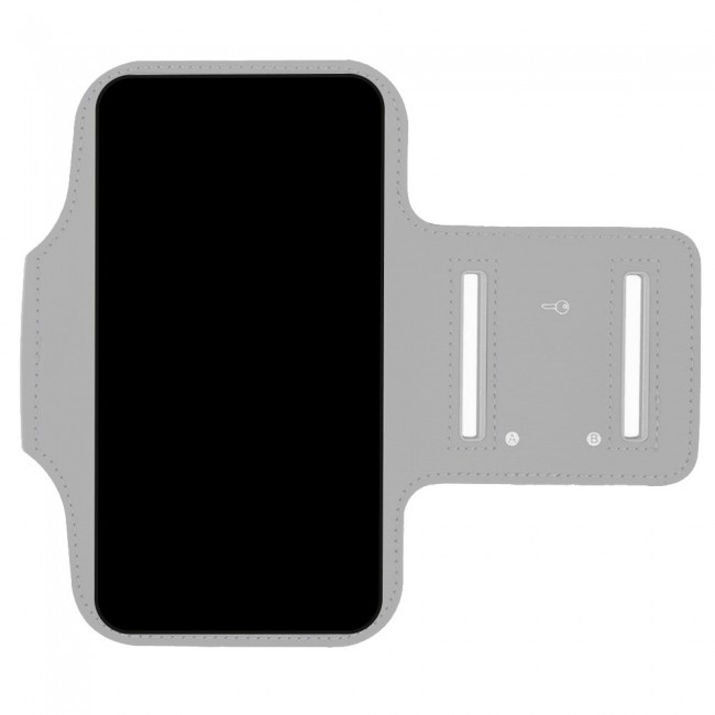 Margoun Sports Running Armband Case Cover for Mobile Phones upto 6 inches - Grey