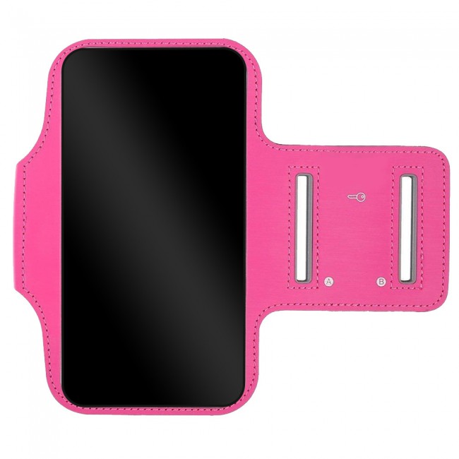 Margoun Sports Running Armband Case Cover for Mobile Phones upto 6 inches - Pink