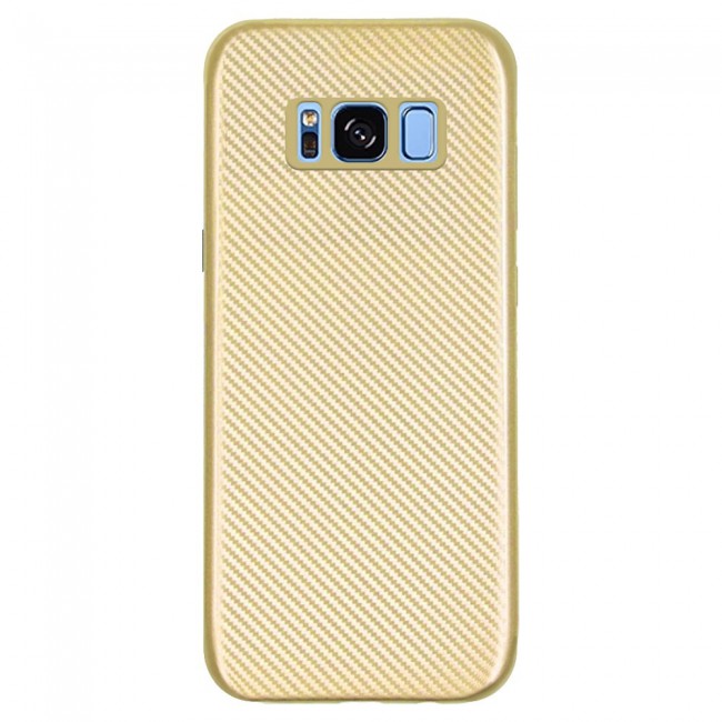 Margoun Carbon Fiber Protective Case Cover for Samsung Galaxy S8 – Gold