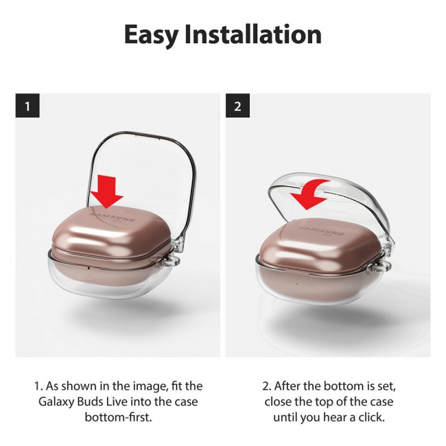Margoun Clear Hard Case Cover for Samsung Galaxy Buds Pro