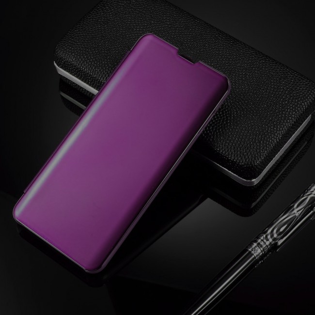Margoun Clear View Standing Cover Flip Mirror Case for Samsung Galaxy s10e / S10 Lite  - Purple