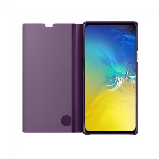 Margoun Clear View Standing Cover Flip Mirror Case for Samsung Galaxy s10e / S10 Lite  - Purple