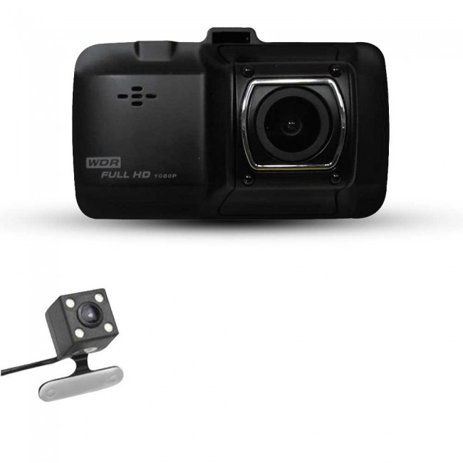 Margoun D101 Full HD 1080P WDR Dual Car Camera ( Rear &amp; Front ) DVR Camera Recorder with Night Vision