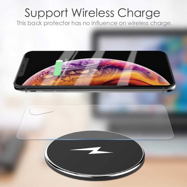 Margoun Back and 3D Front Tempered Glass Screen Protector for Apple iPhone XR
