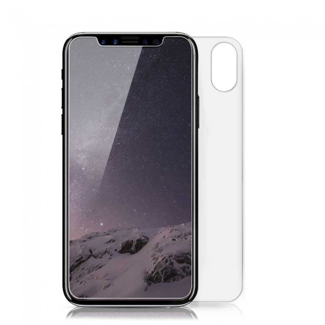 Margoun Front and Back Tempered Glass Screen Protector for Apple iphone XS ( 5.8 inch)