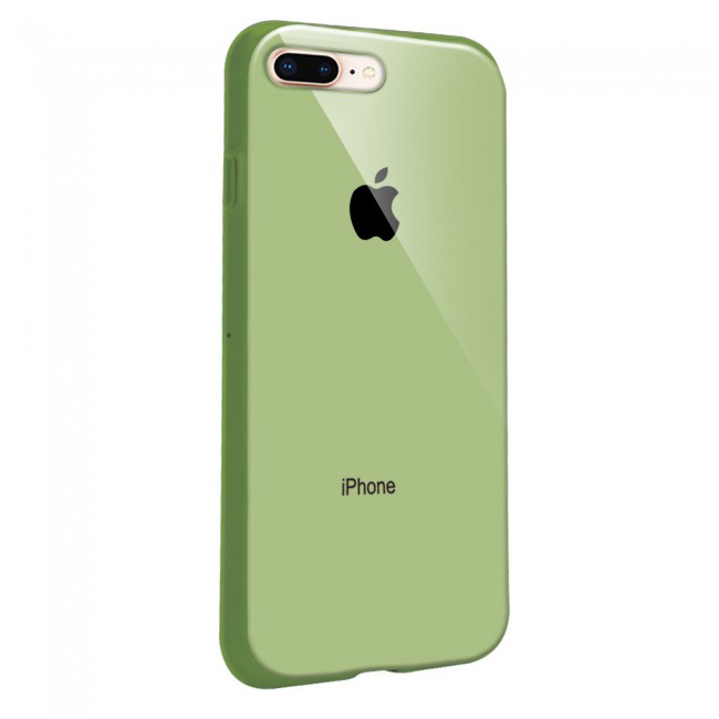 Margoun Glossy TPU Case Cover for Apple iphone 8 Plus - ( Red , Blue , Green , Purple , Gold , Beige , Cream , Yellow , Orange )