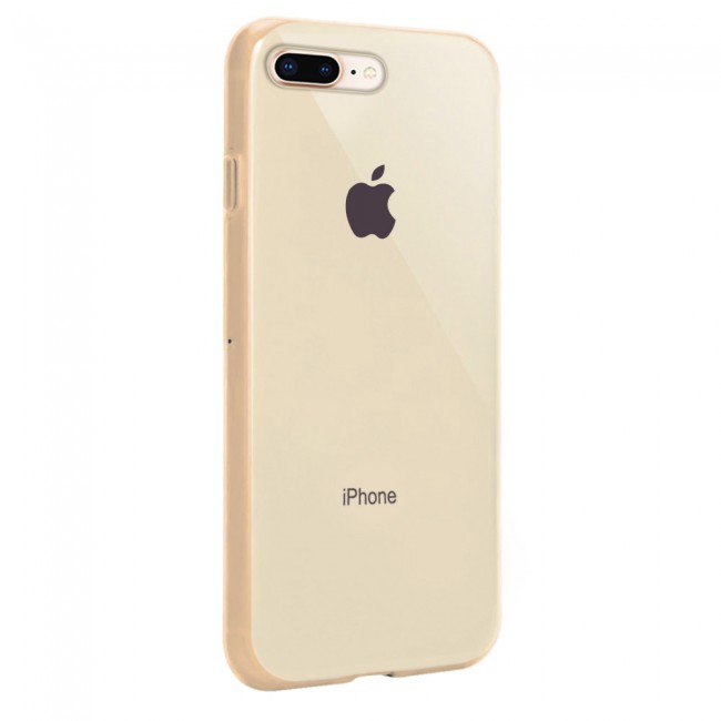 Margoun Glossy TPU Case Cover for Apple iphone 8 Plus - ( Red , Blue , Green , Purple , Gold , Beige , Cream , Yellow , Orange )