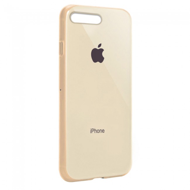 Margoun Glossy TPU Case Cover for Apple iphone 8 Plus - ( Red , Blue , Green , Purple , Gold , Beige , Cream , Yellow , Orange )
