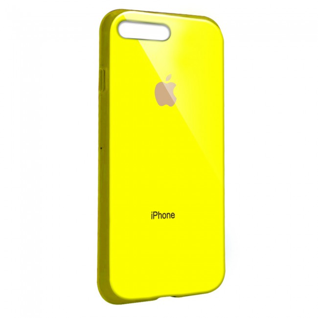 Margoun Glossy TPU Case Cover for Apple iphone 8 Plus - ( Red , Blue , Green , Purple , Gold , Beige , Cream , Yellow , Orange )