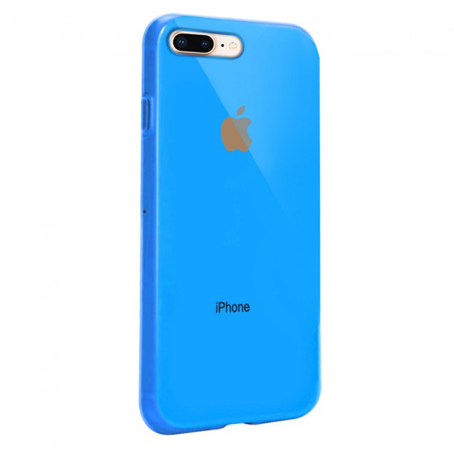 Margoun Glossy TPU Case Cover for Apple iphone 8 Plus - ( Red , Blue , Green , Purple , Gold , Beige , Cream , Yellow , Orange )